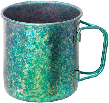 Складана кемпінгова кружка, 450 мл, 70 г, надлегка кружка для окропу, подорожей на природі, походів, пікніків та походів (зелена)