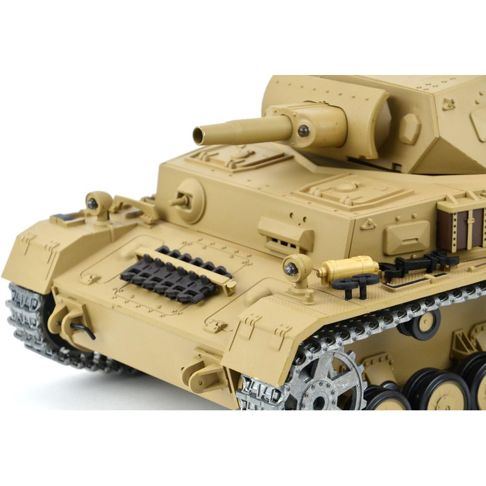 Радіокерований танк Kampfwagen IV Ausf.F-1 Heng Long 116, сірий, з функцією дистанційного керування та металевою коробкою передач, металевими гусеницями та 2.4Ghz - PRO - V7.0