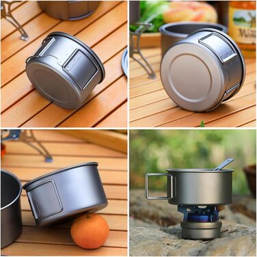 Вуличні миски, легкі, портативні, столовий посуд, кухонне начиння, столові прибори для їжі на вулиці, складна ручка, 0,6 літра