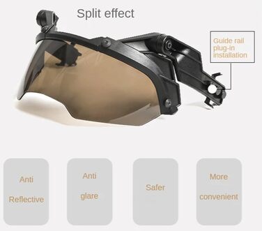 Тактична захисна маска для обличчя для швидких шоломів, військова захисна маска для страйкболу та пейнтболу, мисливські шоломи з регульованими окулярами, аксесуари для військових ігор та мисливських костюмів