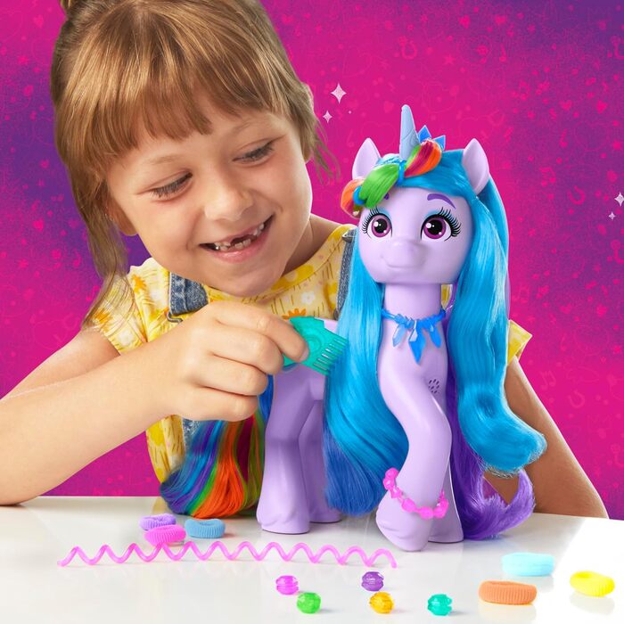 My Little Pony Tell Your Story Rainbow Styles Izzy Moonbow Unicorn Toys, My Little Pony Tell Your Story Rainbow Styles Izzy Moonbow Unicorn Toys