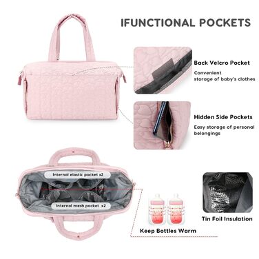 Дитяча пеленальна сумка, багатофункціональна сумка для подорожей з великою місткістю, сумка на плече, сумка-сумка з ручкою, стильн