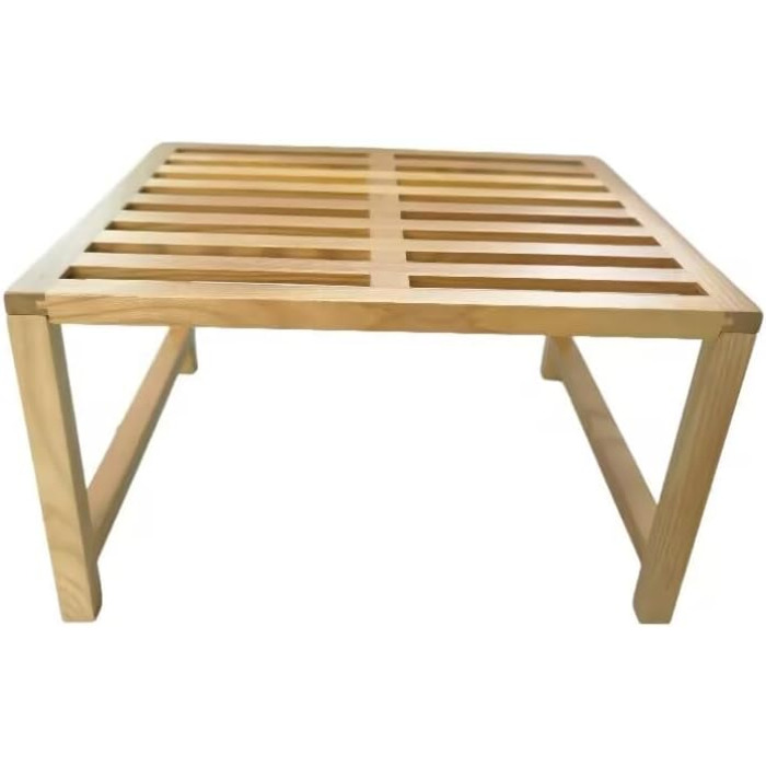 Кухонна полиця Yisen, кухонний органайзер, тримач для спецій, штабелюється, органайзер для полиць з масиву ясена для кухні, для ванної кімнати (комплект з 2 шт.)