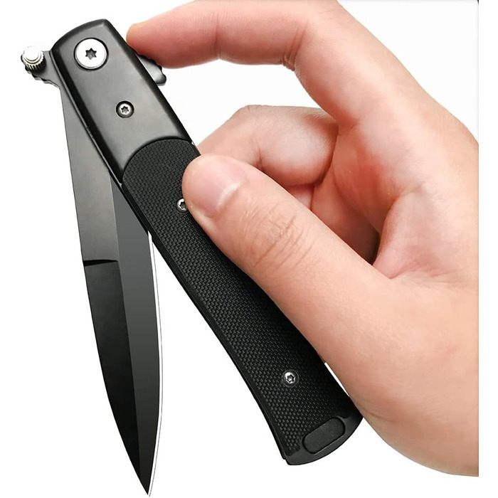 Складаний ніж Гострий ніж на відкритому повітрі Мисливський ніж та ніж для виживання Одноручний ніж Кишеньковий ніж з лезом з нерж