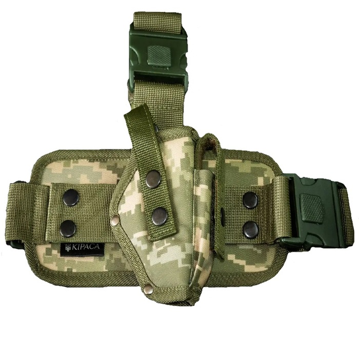 Кобура на стегно для ПМ кордура Kirasa піксель(Арт.KI281)