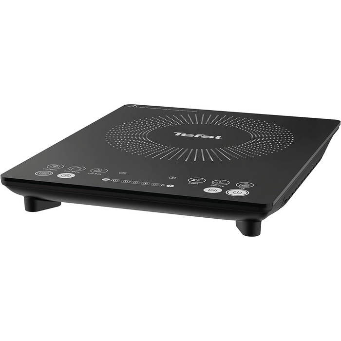Повсякденна тонка індукційна плита Tefal IH2108 300 - 2100 Вт 6 програм приготування Цифровий дисплей Таймер чорний Slim Unique