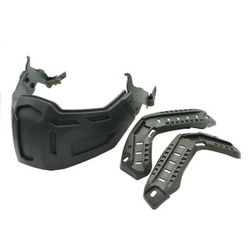 Швидкий тактичний шолом із напівмаскою легкий знімний захист обличчя для ігор CS, страйкболу, пейнтболу, полювання та активного відпочинку FG