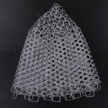 Рибальська сітка OUKENS, 45 x 40 см, біла гумова рибальська сітка, заміна, міцна, складна рибальська сітка, заміна для риболовного інструменту, прісноводна, морська