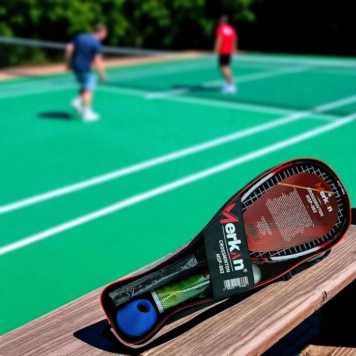 Набір для швидкісного бадмінтону, 2 зручні алюмінієві ракетки, довжина 58,9 см, ідеально підходять для стабільної та швидкої гри, високоякісна сумка (MSP-002)