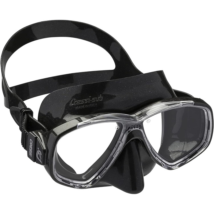 Сумка Cressi Pluma - комплект ласт, маски та трубки, для дайвінгу та фрідайвінгу, чорна, унісекс, розмір для дорослих 45/46