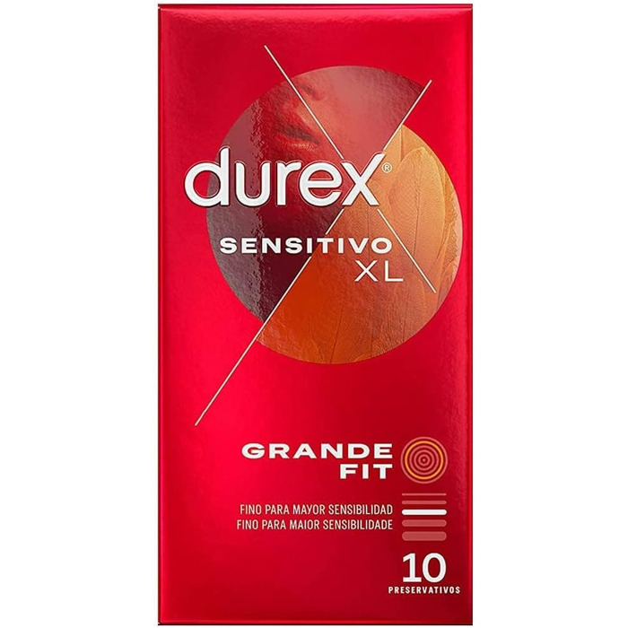 Презервативи Durex Sensitive XL, збільшені, 10 шт