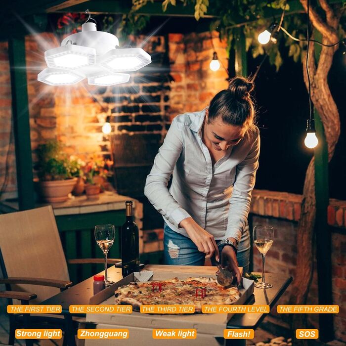 Ліхтар для кемпінгу на сонячній енергії, що перезаряджається від USB, освітлення 360, 5 режимів, ліхтар з пультом дистанційного керування, портативний зарядний пристрій, живлення від батареї, підвісний, складаний, водонепроникний, ліхтар для намету