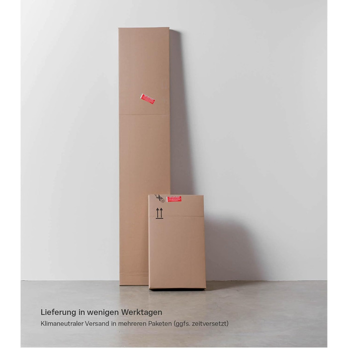 Шафа для документів mokebo, багатофункціональна шафа (60x180 см) Довга з дерева, також підходить як офісна шафа, універсальна шафа або шафа для взуття, а також як комора або шафа білого кольору -11 багатофункціональна шафа З відділеннями