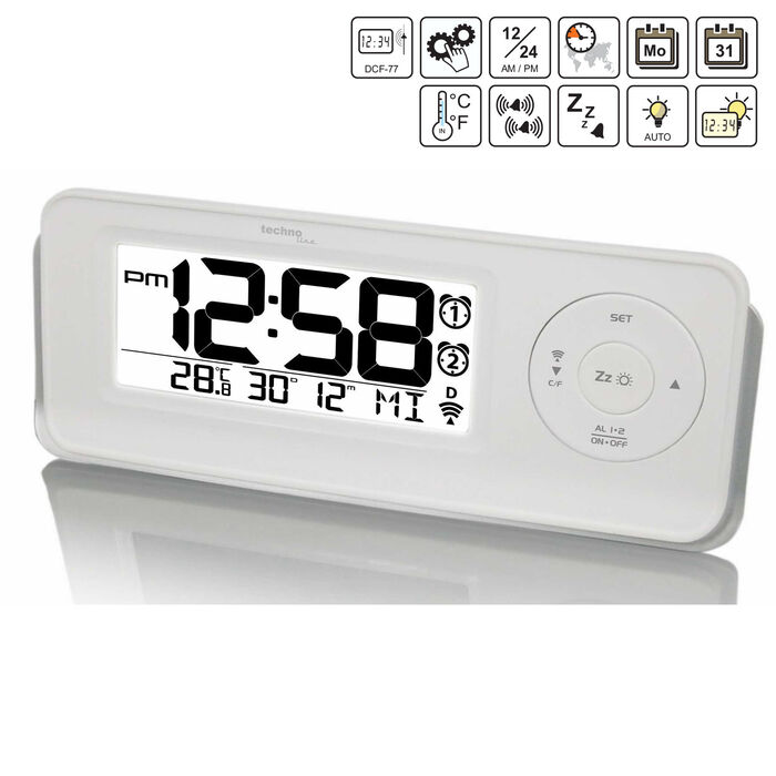 Годинник настільний Technoline WT498 White (WT498)