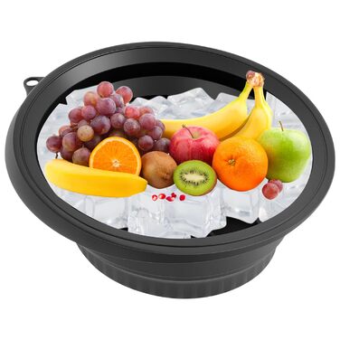 Універсальна чаша для Раковина для кемпінгу - Силіконова складна чаша, багаторазова раковина для догляду за шкірою, ванни, обличчя, охолодження, кухня, оздоровлення