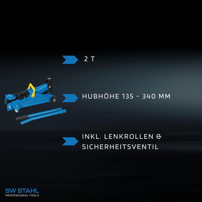 Маневровий домкрат сталевий SW 20700L, 2 т I Домкрат сталевий SW 20602L Домкрат штампований, 5 т I Домкрат гідравлічний I Компактний домкрат I Домкрат гідравлічний 2 тонни I Домкрат майстерні