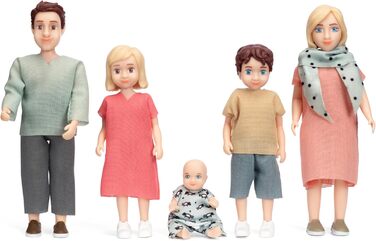 Ляльки Lundby для родини лялькових будиночків Сімейство ляльок Чарлі Гнучкі ляльки Аксесуари та фігурки Масштаб 118