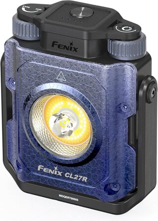Ліхтар Fenix CL27R з блакитним тисненням, акумуляторний, з кількома променями 1600 люмен 180 м 285 годин максимум Режим червоного світла Плавне регулювання колірної температури та яскравості Магнітна ручка на 360 IP66