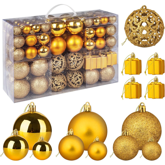 Набір ялинкових кульок зі 105 предметів Homewit