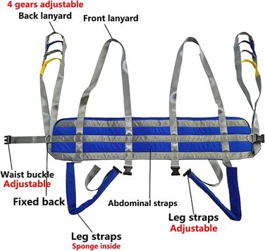 Слінг для ходьби для пацієнтів з обмеженими можливостями, реабілітація, тренування ходи, підйомник, слінг для ходьби, пояс для поперекового відділу хребта, пояс для ходьби з підтримкою пацієнта