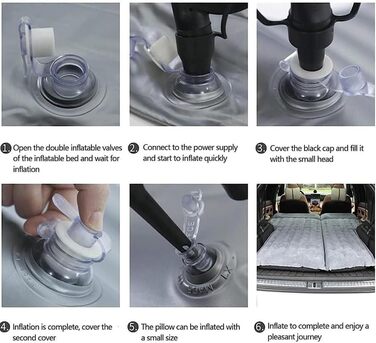 Автомобільний матрац, для Ford Kuga MK2 2012 2013 2014-2019 Надувні матраци для кемпінгу на свіжому повітрі, подорожей, зручні та міцні, надувні, автомобільні, B звичайний B