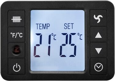 Електричний радіатор TROTEC TCH 2310 E - Теплова потужність 1000 Вт / 1300 Вт / 2300 Вт - Мобільний конвектор, білий 2 300 Вт Біли