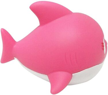 Набір для ванни Baby Shark, 3 шт. (акула, сітка для купання), блакитний, рожевий, жовтий, білий