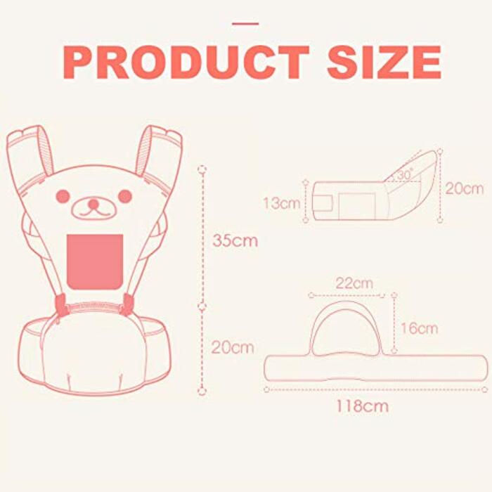 Ергономічне сидіння на стегнах Rufun Carrier для новонароджених спереду та ззаду