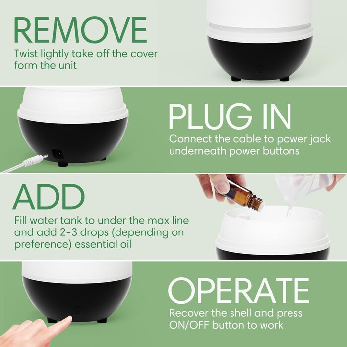 Аромадифузор SALKING, Ультразвуковий ароматерапевтичний дифузор Children Panda для ефірних масел, з функцією автоматичного вимкнення, Дифузор для подарунків до Дня захисту дітей