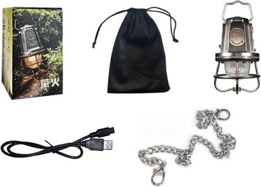 Ліхтар для кемпінгу - спорядження для виживання та аварійних ситуацій з регульованою яскравістю Світлодіодні лампи для кемпінгу для походів на свіжому повітрі, відключення електроенергії, тентів, балконів, титанові