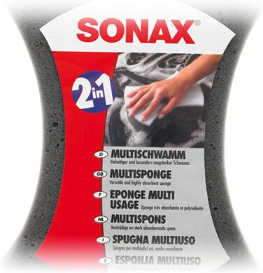 АВТОМОБІЛЬНА ГУБКА ДЛЯ ЧИЩЕННЯ MULTI CAR PONGE WASH 2 В 1, 6 шт., SONAX MULTISPONGE