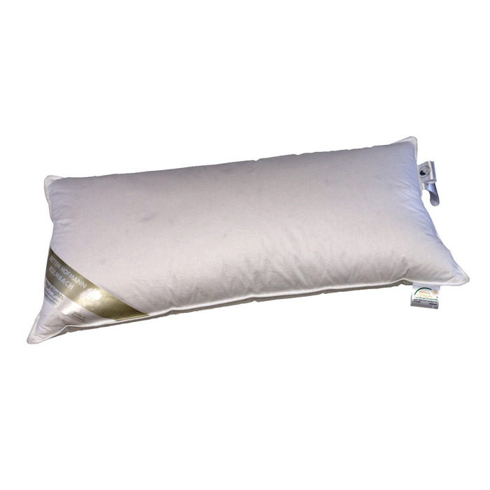 Подушка Betten Hofmann преміум-класу 40x80 см, пір&39яна подушка 30 пух, 450 г, м&39яка та приємна на дотик, можна прати, натуральний продукт, власне виробництво