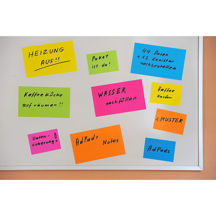 Електростатично самоклеючі картки модерації 175 x 100 мм, 500 аркушів, різні кольори Великі статичні стікери Можна переміщувати та переміщувати на будь-якій поверхні