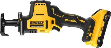 Компактна акумуляторна пила Dewalt DCS369NT (18 В, безщітковий двигун, електронне регулювання частоти обертання, заміна полотна бе
