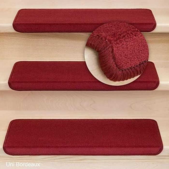 Килимки для ніг Vorwerk Uni одинарні та економ-комплекти бордо прямокутні бордо прямокутні