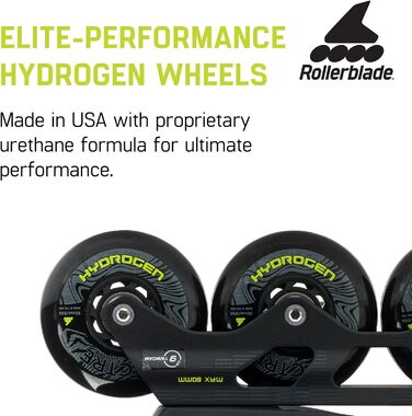 Чоловічі роликові ковзани Rollerblade Twister XT чоловічі для фітнесу чорний/лайм Urban Performance Inline Skates 6/6.5