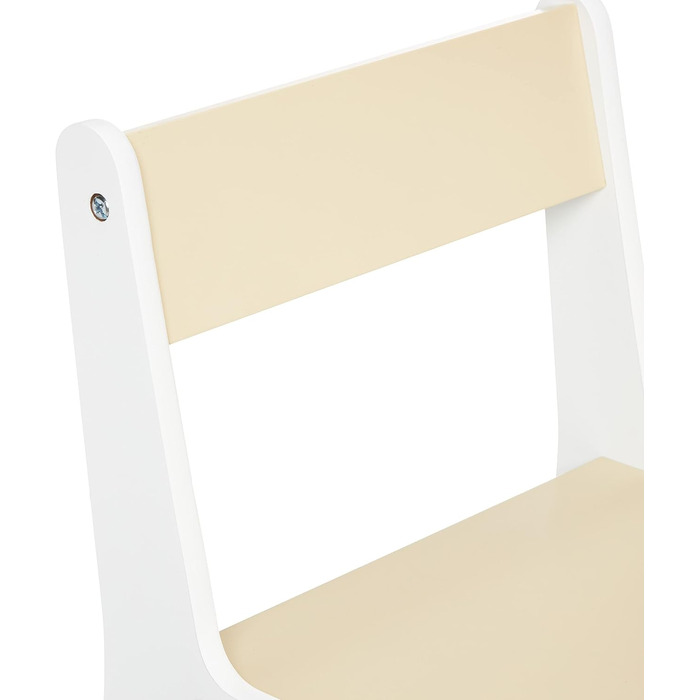 Дитячий комплект сидіння Relaxdays, Дитячий комплект столу, стіл та стілець, Комбінація дитячих сидінь, для хлопчиків та дівчаток, Бежево-білий