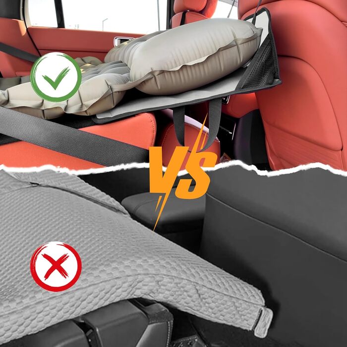 Автомобільний матрац SUV Надувний матрац 2 особи Надувний матрац для подорожей, кемпінгу, спального килимка, самонадувного матраца з ножним насосом та подушкою Надувне кемпінгове ліжко 183 * 13 * 7 см світло-сірого кольору - Підтримка автомобільного матра