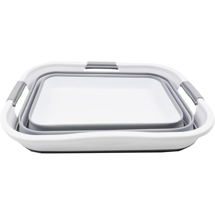 Складаний пластиковий кошик для білизни, 29 л, розбірний контейнер для зберігання, органайзер, портативна ванна для прання, компак