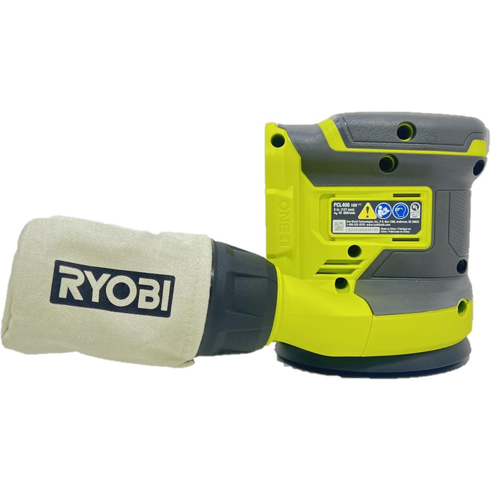 Довільна орбітальна шліфувальна машина Ryobi One, 18 В, 12,7 см
