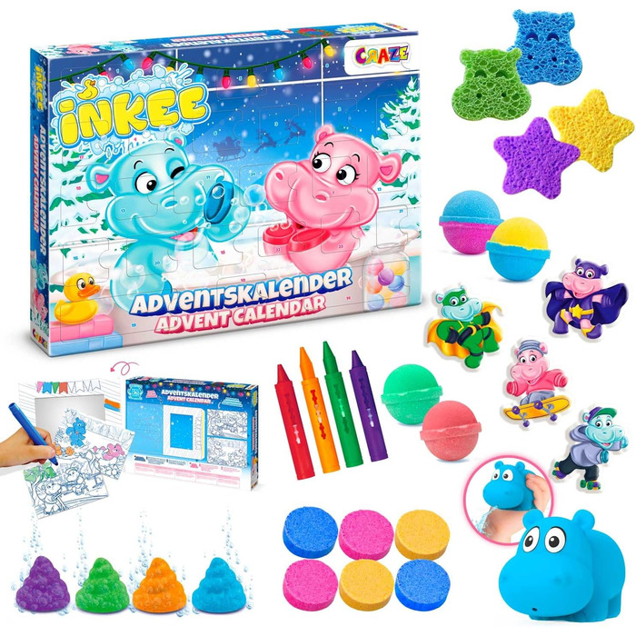 Адвент-календар INKEE Bathing Fun, набір для купання