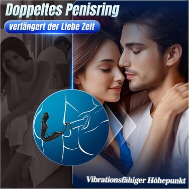 Анал-вібратор Tagnaff для чоловіків, з ротацією та стимуляцією простати