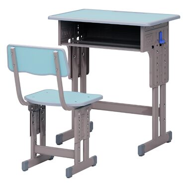 Дитячий комплект столу та стільця, регульований по висоті, для школи та університету, комплект столу та стільця з шухлядою для зберігання речей, ергономічний комплект стільців для роботи з гачком для рюкзака, підходить для дітей від