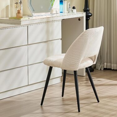 Обідні стільці, комплект з 4 шт. , стільці для їдальні, кухонні стільці, обідні стільці для вітальні з вирізаною спинкою, смугасте оксамитове крісло, м&39які стільці для їдальні, кухні, різні кольори, комплект з 4 шт.