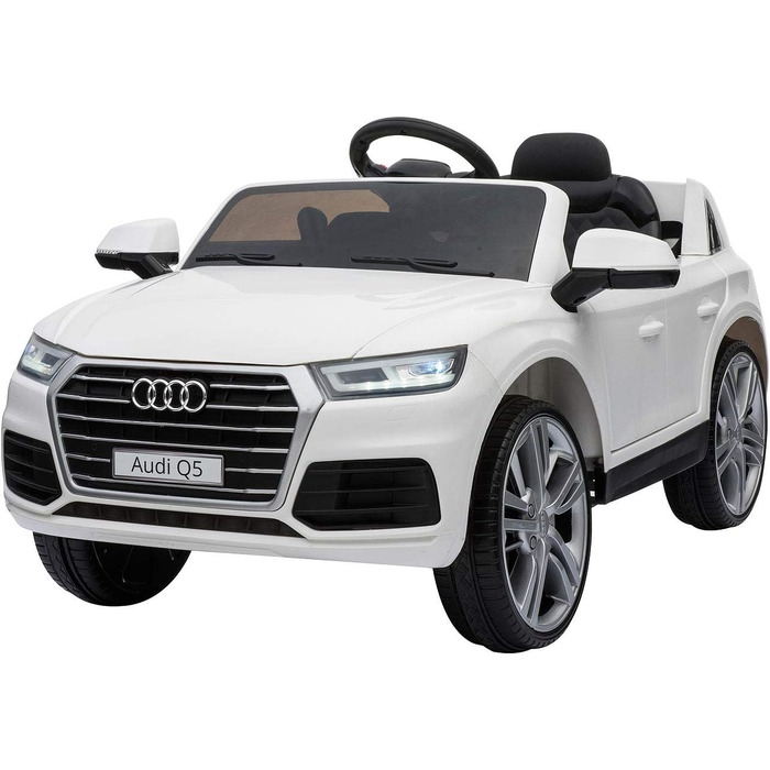 Електромобіль Playtastic Audi Q5 дитячий, до 7 км/год, на дистанційному управлінні, MP3, білий (дитячий автомобіль на дистанційном