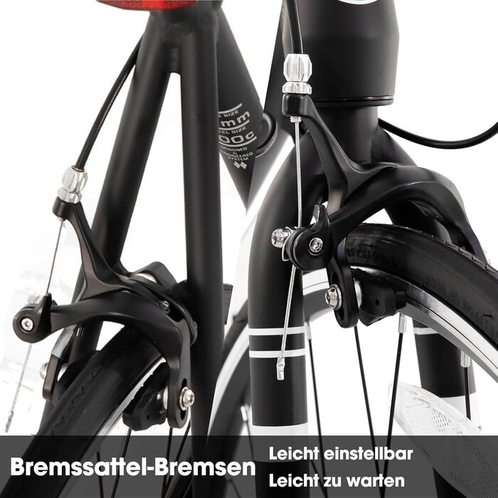 Шосейний велосипед Hiland 700C для дорослих, 14 швидкостей, алюмінієва рама, подвійні гальма-супорти, легкий шосейний велосипед для чоловіків та жінок, для щоденних поїздок на роботу, чорно-білий велосипед, розмір L