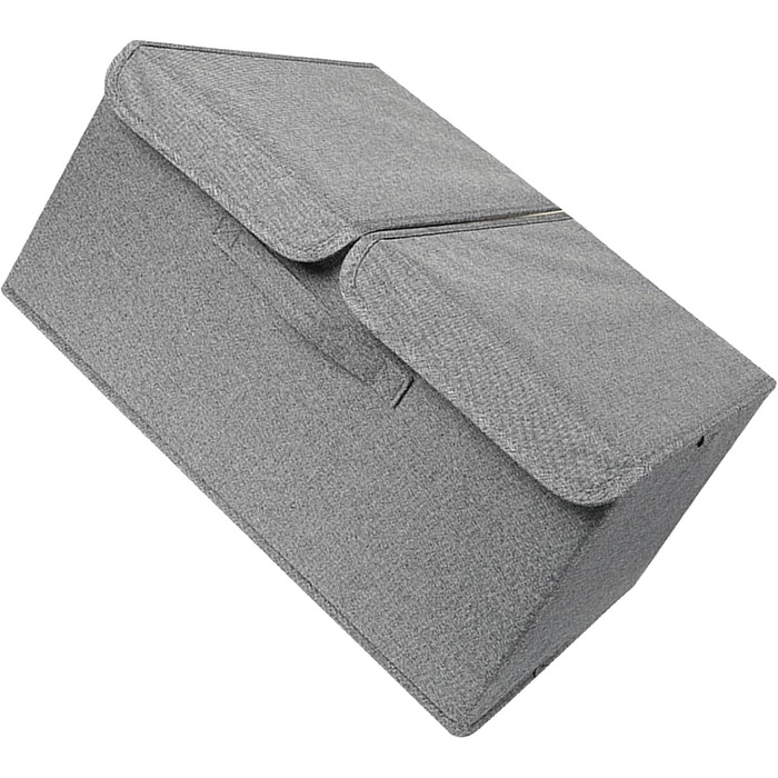 Складаний контейнер Jonlaki для товстих шкарпеток з подвійною кришкою для одягу, бюстгальтерів та аксесуарів темно-сірий (темно-сірий)