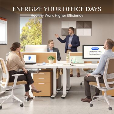 Каркас столу FLEXISPOT з регулюванням висоти, електричні ніжки столу з 2 двигунами, світлодіодним індикатором висоти та 4 функціями пам&39яті, включаючи 2 гачки та органайзер для кабелів, чорний. Каркас столу E1 PRO нова версія, благородний чорний.