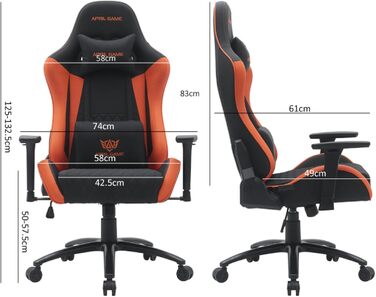 Геймерське крісло для високих людей - червоно-чорне