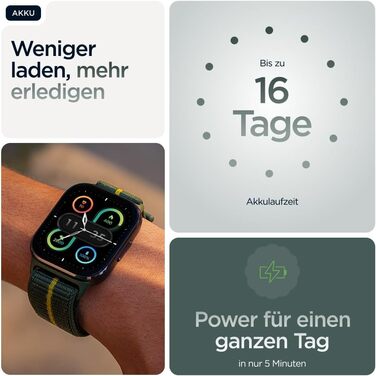 Чохол для Motorola Moto Watch Fit (фітнес-функції, керування Moto AI, 1,9-дюймовий OLED-дисплей, Gorilla Glass 3, IP68, до 16 днів роботи від акумулятора, BT, 32 МБ/256 МБ, Android) Trekking Green